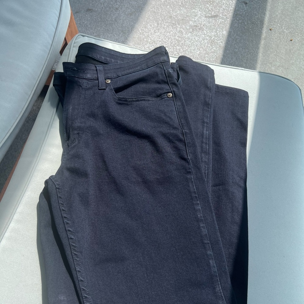 Mens PAIGE Jeans. Dark blue wash. Hemmed. Never worn. Size 32 waist. Lennox cut